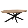 Eettafel Ovaal 180cm - Naturel Mangohout - Matrix-poot - Jesper