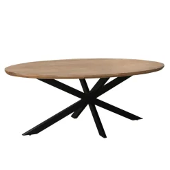 Eettafel Ovaal 180cm - Naturel Mangohout - Matrix-poot - Jesper