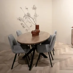 Eettafel Ovaal 240cm - Naturel Mangohout - Jesper