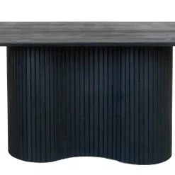 Eettafel Ovaal 200cm - Zwart - Hout - Eettafel Ava