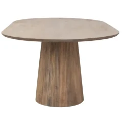 Eettafel Ovaal Naturel Hout - 160x100x76cm - Salvador