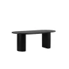 Eettafel Ovaal Zwart 200cm - Fineer - Scandinavisch