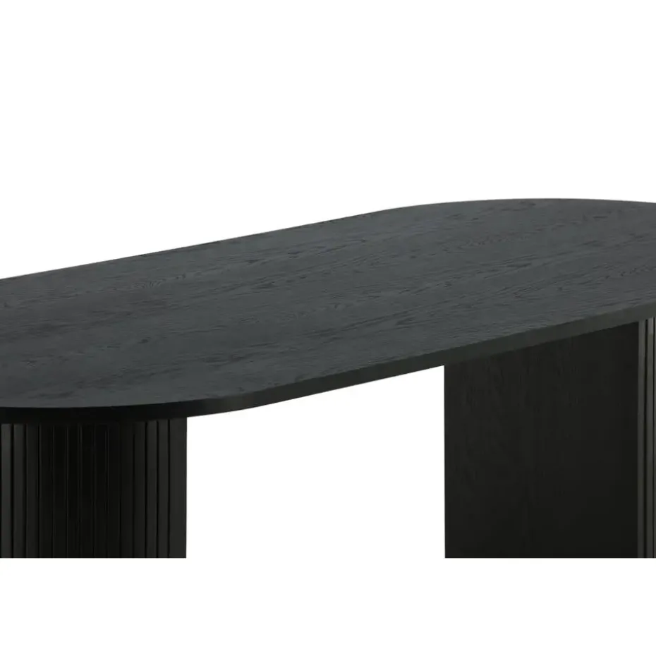 Eettafel Ovaal Zwart 200cm - Fineer - Scandinavisch