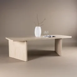 Eettafel Rechthoek - Beige MDF - 240x100x75cm - Skagen