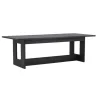 Eettafel Rechthoek - Zwart MDF - 235x100x75cm - Milly