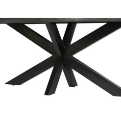 Eettafel Rechthoek 200cm - Zwart Mangohout - 4-6 personen - Norris