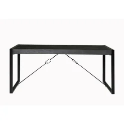 Eettafel Rechthoek 160cm - Zwart Mangohout - 2-4 personen - Norris