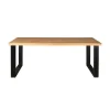Eettafel Rechthoek Mangohout - U-Poot - 220x100x76cm - Denver
