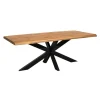 Eettafel Rechthoek Naturel Hout - 220x100x76cm - Denver