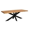 Eettafel Rechthoek Naturel Hout - 200x100x76cm - Denver