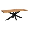 Eettafel Rechthoek Naturel Hout - 300x100x76cm - Denver