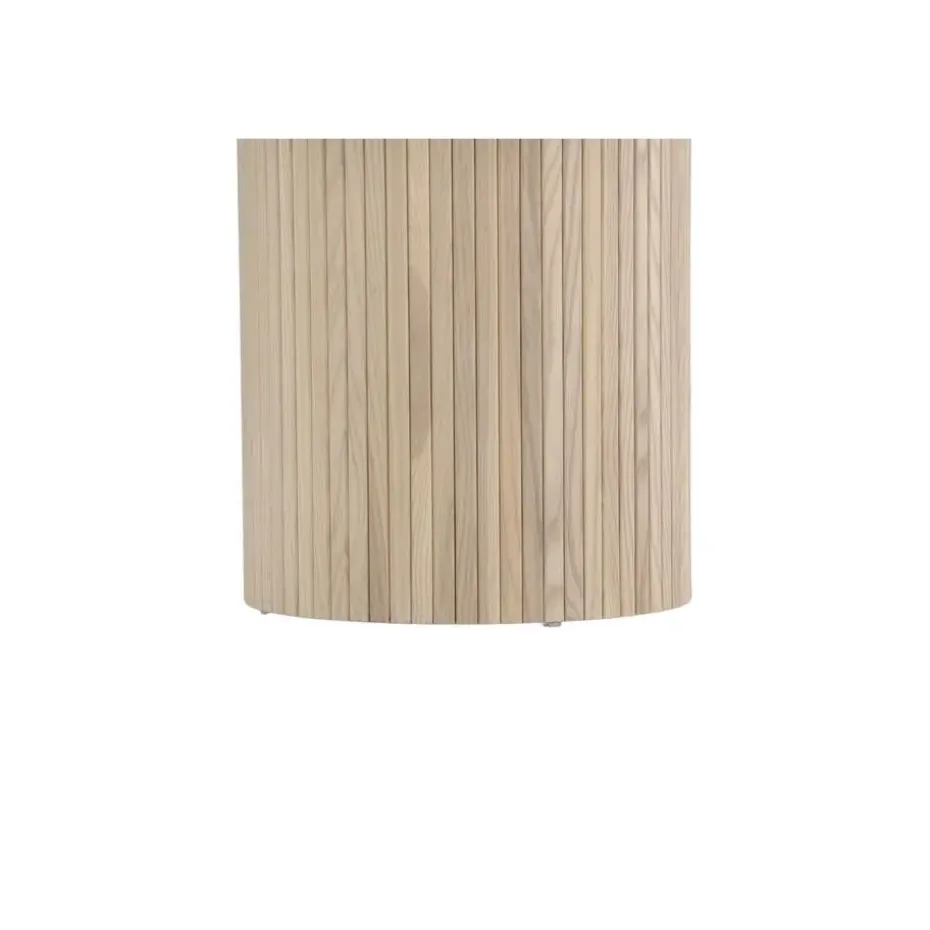 Eettafel Rond Beige 110cm - Fineer - Scandinavisch