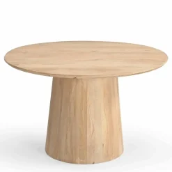 Eettafel Rond 120cm - Naturel Mangohout - 2-4 Personen