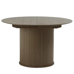 Eettafel Rond Donkerbruin - Uitschuifbaar - Ø120-167cm - Nola