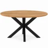 Eettafel Rond Naturel Hout - 130x130x77cm - Arlington