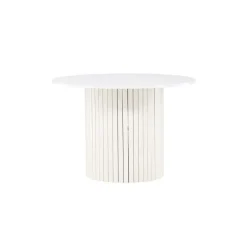 Eettafel Rond Wit 110cm - Fineer - Scandinavisch - Tafel Härön