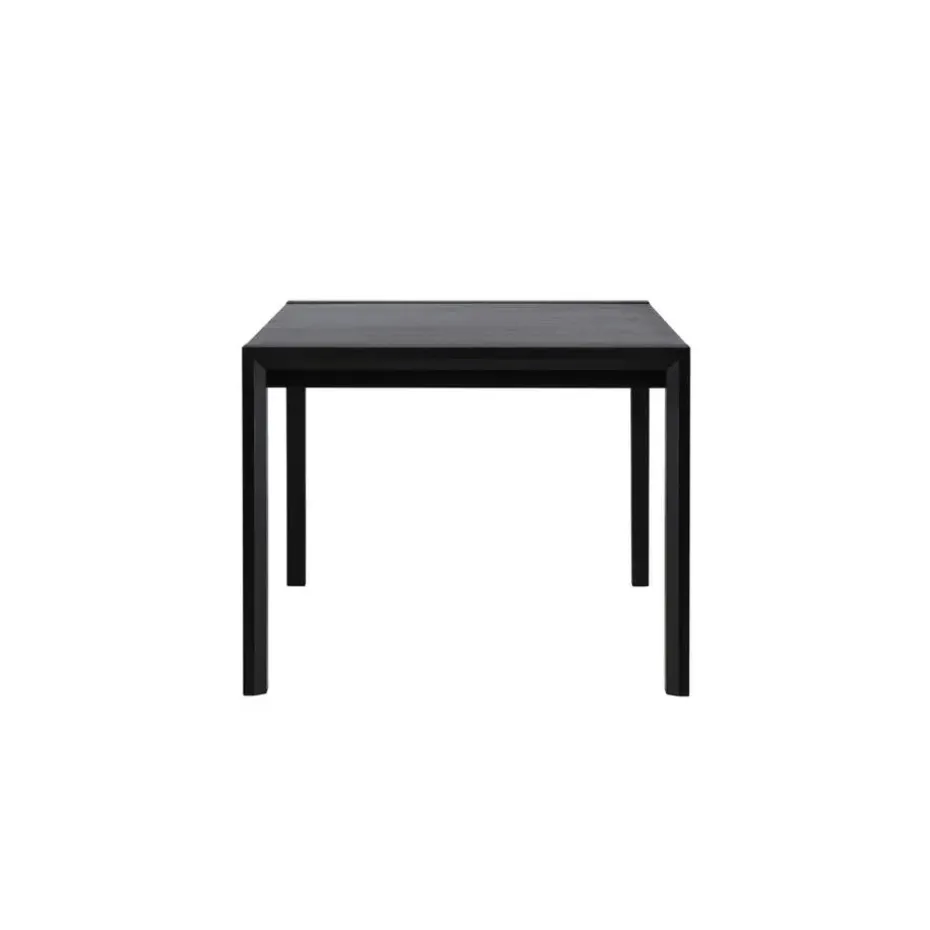 Eettafel Uitschuifbaar - Zwart Eikenhout - 170x95x75cm - Slider