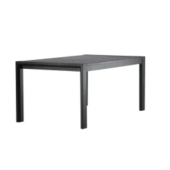 Eettafel Uitschuifbaar - Zwart Eikenhout - 170x95x75cm - Slider