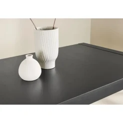 Eettafel Uitschuifbaar - Zwart Eikenhout - 170x95x75cm - Slider