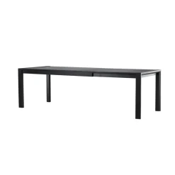 Eettafel Uitschuifbaar - Zwart Eikenhout - 170x95x75cm - Slider