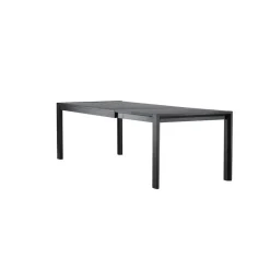 Eettafel Uitschuifbaar - Zwart Eikenhout - 170x95x75cm - Slider