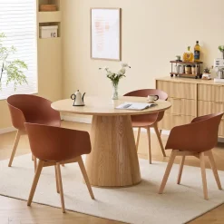 Eettafel voor 6 personen Rond Hout
