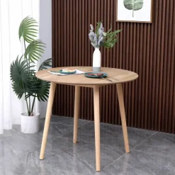 Eettafel voor 4 personen van massief grenen D90