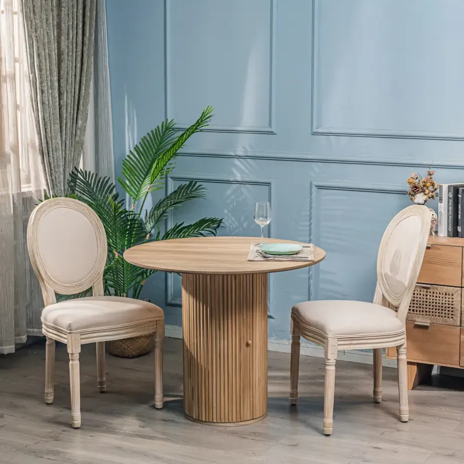 Eettafel voor 4 personen van massief grenen D90