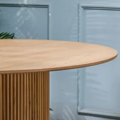 Eettafel voor 6 personen van massief grenen D120