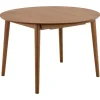 Eettafel Walnoot Uitschuifbaar - 154x115x75 cm - Gradje