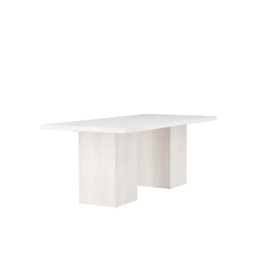 Eettafel Whitewash Hout - 200x90x75cm - Olga