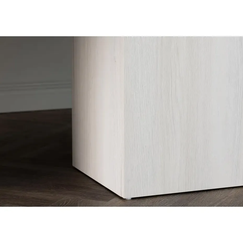 Eettafel Whitewash Hout - 200x90x75cm - Olga