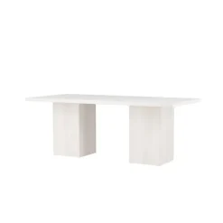 Eettafel Whitewash Hout - 200x90x75cm - Olga