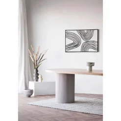 Eettafel Zand/Naturel - Deens Ovaal - 220x100x75cm - Solva
