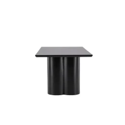 Eettafel Zwart 210cm - Fineer - 6-8 Personen - Tafel Olivia