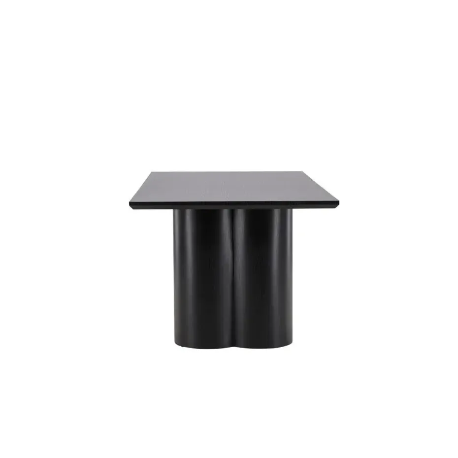 Eettafel Zwart 210cm - Fineer - 6-8 Personen - Tafel Olivia