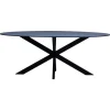 Eettafel Zwart Fenix Metaal - 200x90x76cm - Harper