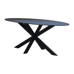 Eettafel Zwart Fenix Metaal - 200x90x76cm - Harper