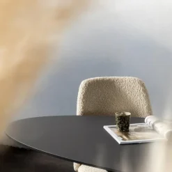 Eettafel Zwart Fenix Metaal - 200x90x76cm - Harper