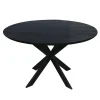 Eettafel Zwart Hout - 130x130x76cm - Ferris