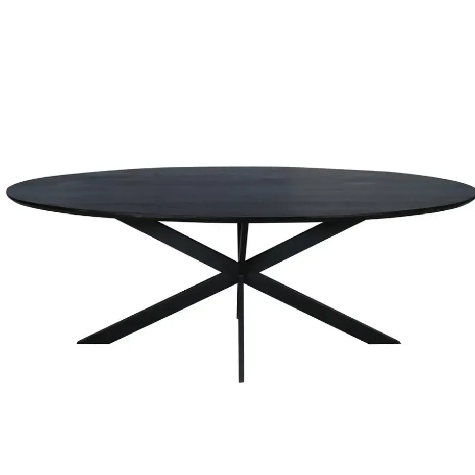 Eettafel Zwart Hout - 240x110x76cm - Ferris
