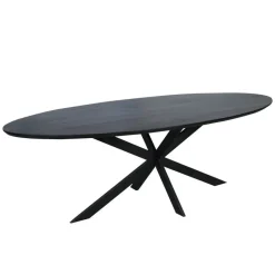 Eettafel Zwart Hout - 240x110x76cm - Ferris