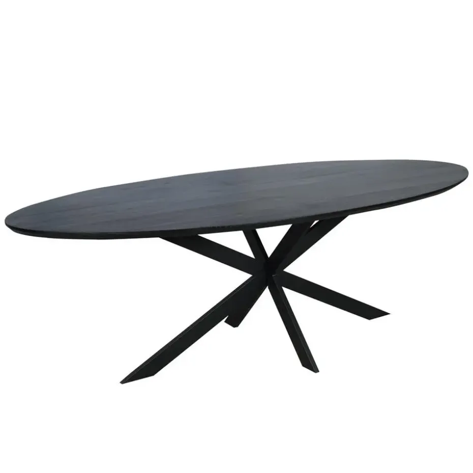 Eettafel Zwart Hout - 240x110x76cm - Ferris
