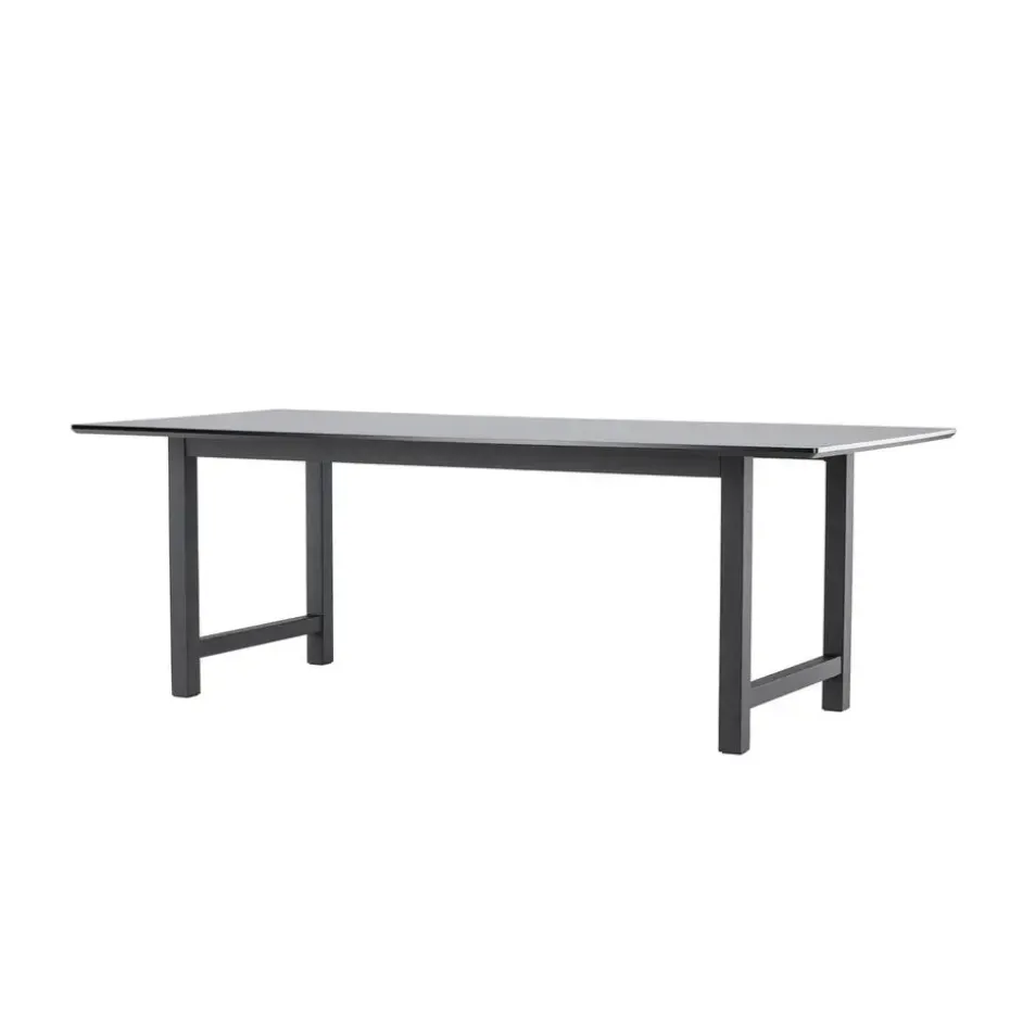Eettafel Zwart Hout - 220x100x75cm - Count