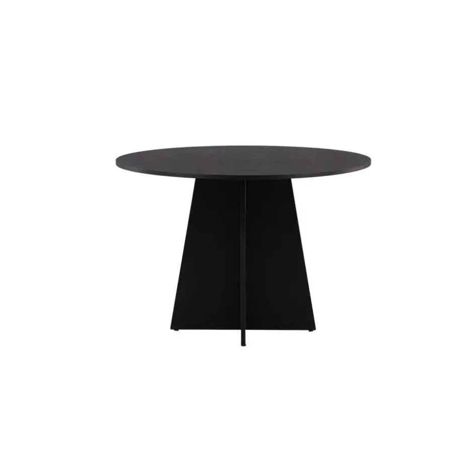 Eettafel Zwart Hout - 110x110x75cm - Bootcut