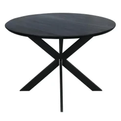 Eettafel Zwart Hout - 110x110x76cm - Ferris