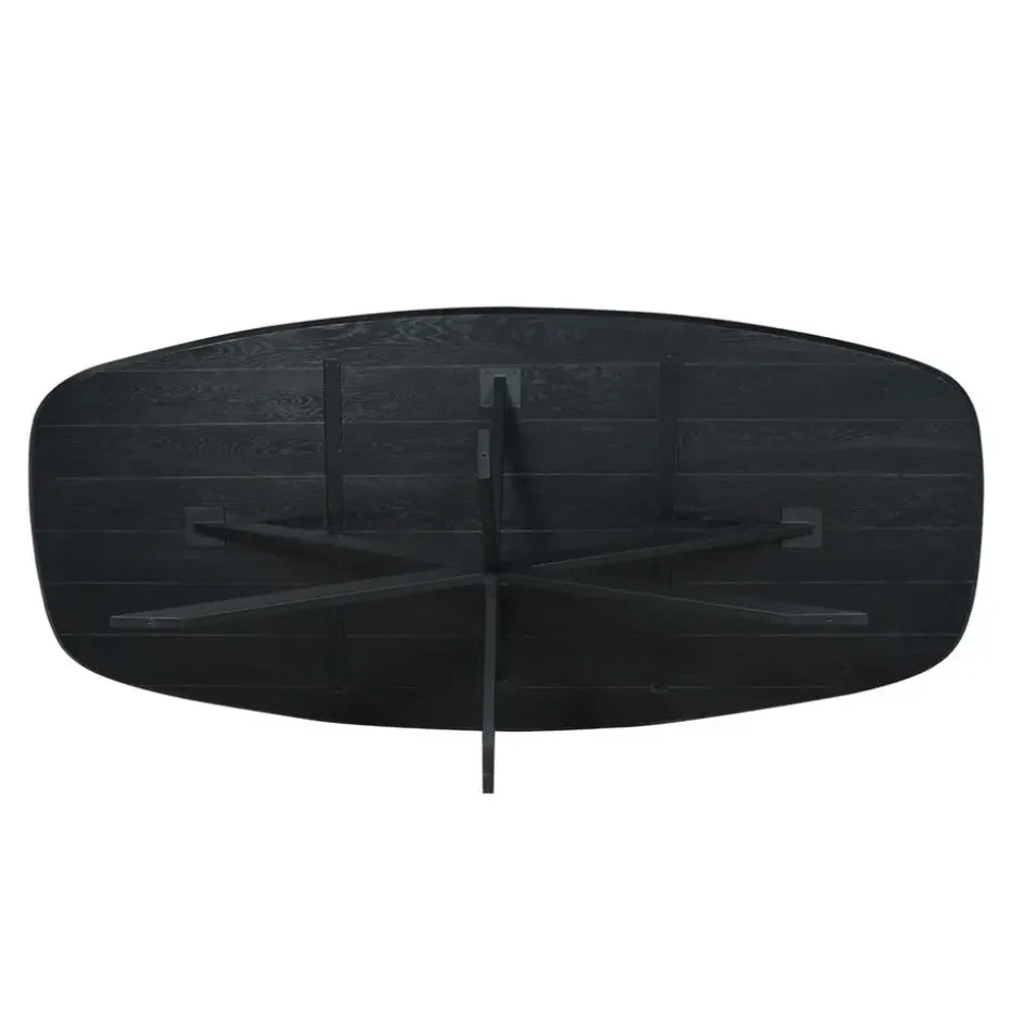 Eettafel Zwart Hout - 200x100x76cm - Ferris