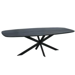 Eettafel Zwart Hout - 200x100x76cm - Ferris