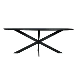 Eettafel Zwart Hout - 210x100x76cm - Ferris