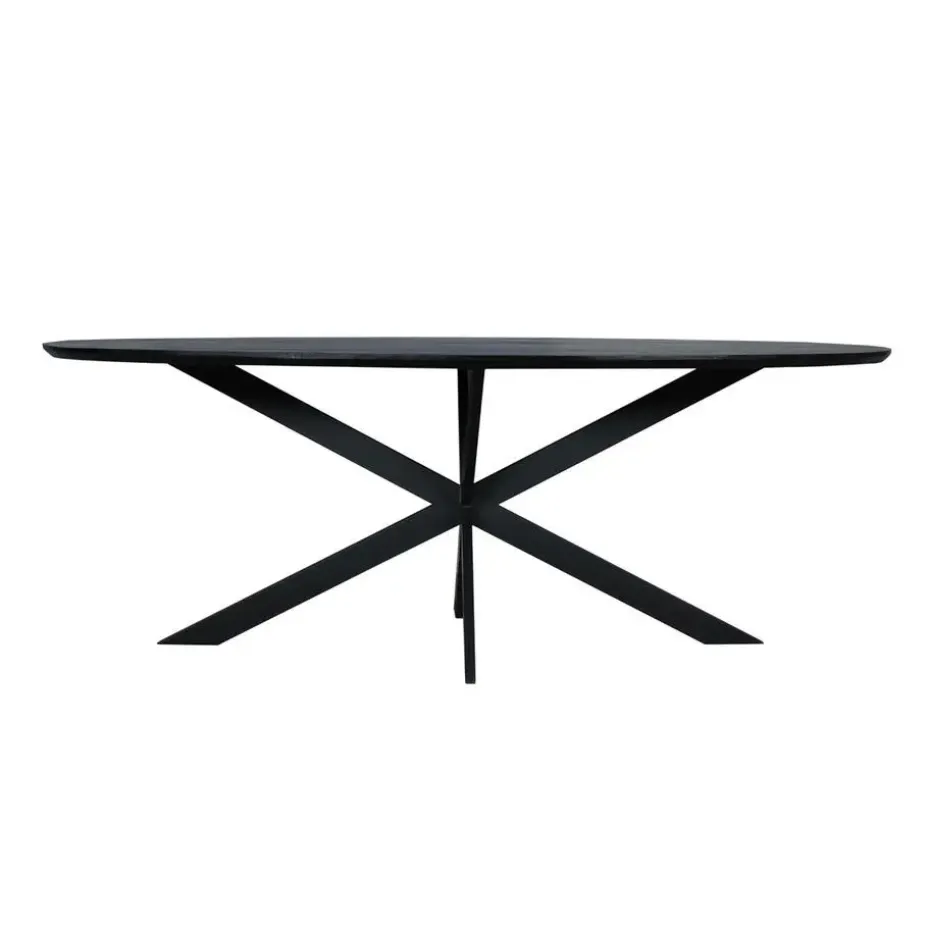 Eettafel Zwart Hout - 210x100x76cm - Ferris